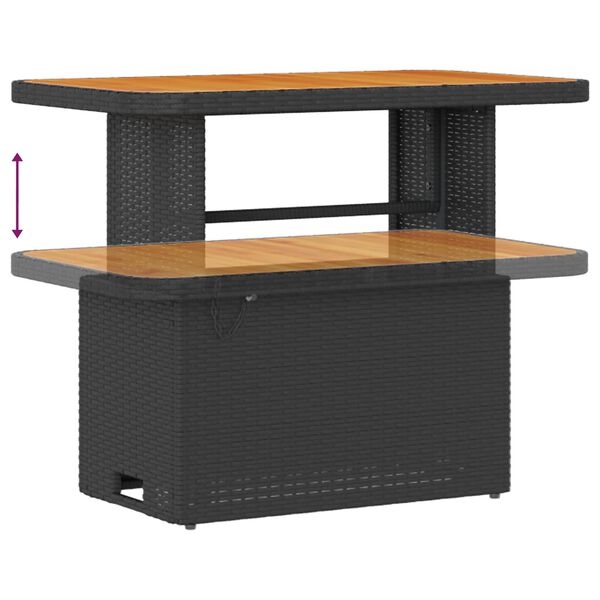 vidaXL Σετ Καναπέ Κήπου με μαξιλάρι 12 pcs Μαύρο συνθετικό ρατάν