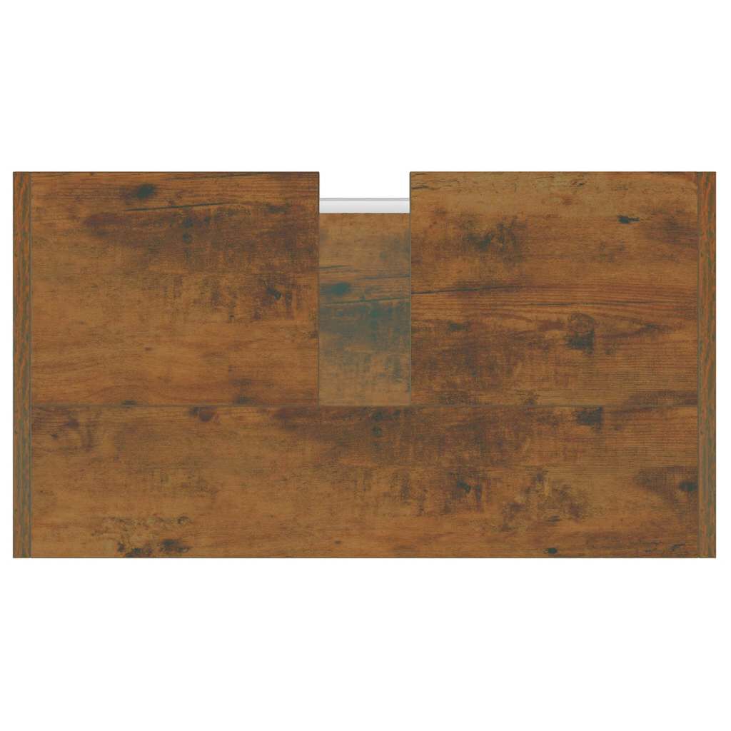 vidaXL Ντουλάπι Μπάνιου Καπνιστή Δρυς 60x33x60 εκ. Επεξεργασμένο Ξύλο