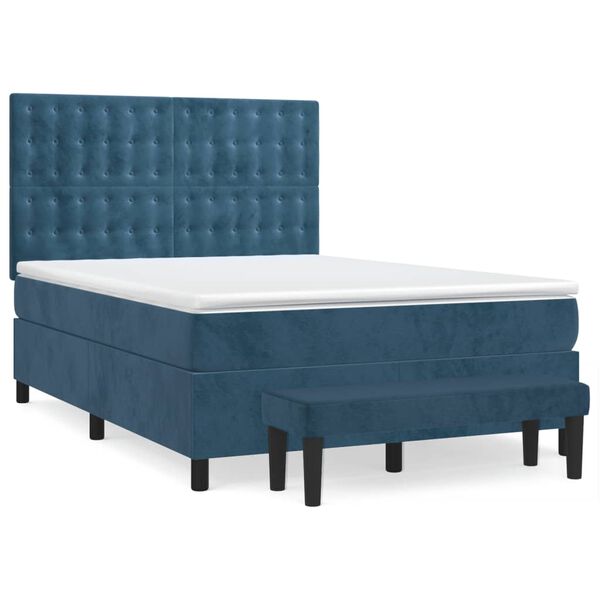 vidaXL &Kappa;&rho;&epsilon;&beta;ά&tau;&iota; Boxspring &mu;&epsilon; &Sigma;&tau;&rho;ώ&mu;&alpha; &Sigma;&kappa;&omicron;ύ&rho;&omicron; &Mu;&pi;&lambda;&epsilon; 140x190 &epsilon;&kappa;. &Beta;&epsilon;&lambda;&omicron;ύ&delta;&iota;&nu;&omicron;