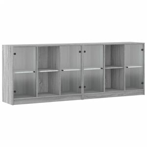 vidaXL &Beta;&iota;&beta;&lambda;&iota;&omicron;&theta;ή&kappa;&eta; &mu;&epsilon; &Pi;ό&rho;&tau;&epsilon;&sigmaf; &Gamma;&kappa;&rho;&iota; Sonoma 204x37x75 &epsilon;&kappa;. &Epsilon;&pi;&epsilon;&xi;. &Xi;ύ&lambda;&omicron;