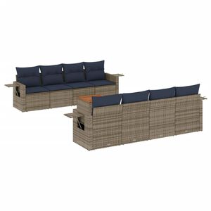 vidaXL &Sigma;&epsilon;&tau; &Kappa;&alpha;&nu;&alpha;&pi;έ&delta;&omega;&nu; &Kappa;ή&pi;&omicron;&upsilon; 9 &Tau;&epsilon;&mu;&alpha;&chi;ί&omega;&nu; &mu;&epsilon; &Mu;&alpha;&xi;&iota;&lambda;ά&rho;&iota;&alpha; &Gamma;&kappa;&rho;&iota; &alpha;&pi;ό &Sigma;&upsilon;&nu;&theta;&epsilon;&tau;&iota;&kappa;ό &Rho;&alpha;&tau;ά&nu;