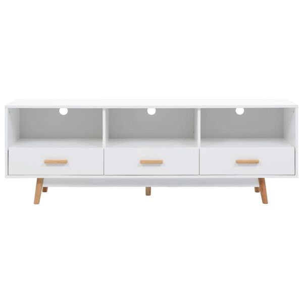 vidaXL Έπιπλο Τηλεόρασης Λευκό 160 x 40 x 55 εκ. από MDF