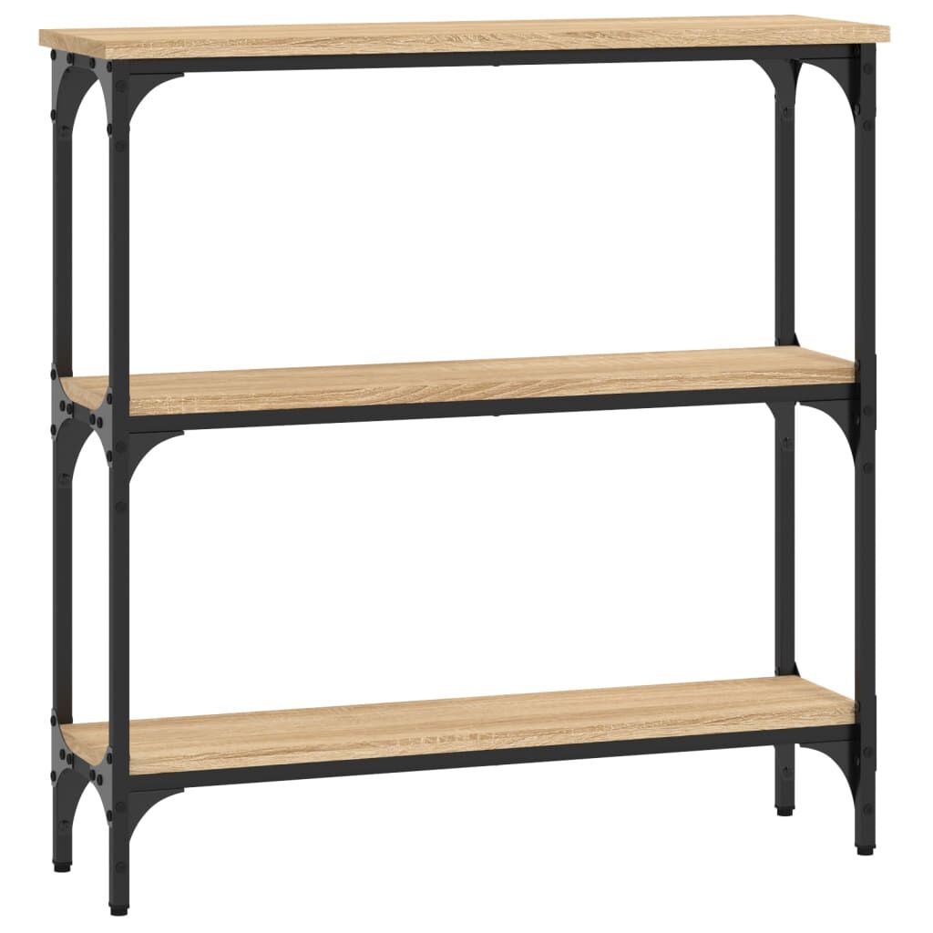 vidaXL Τραπέζι Κονσόλα Sonoma Δρυς 75x22,5x75 εκ. Επεξεργασμένο Ξύλο