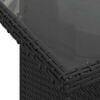 vidaXL Σετ Καναπέ Κήπου με μαξιλάρι 8 pcs Μαύρο Πολυ ράταν