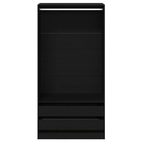vidaXL Ντουλάπα Μαύρης Δρυς - 100 x 50 x 200 εκ. - Φτιαγμένη από Νευροξύλο
