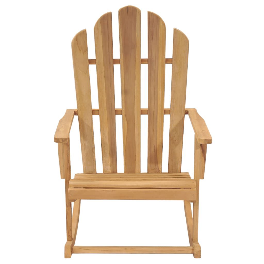 vidaXL Κουνιστή Πολυθρόνα Adirondack από Μασίφ Ξύλο Teak