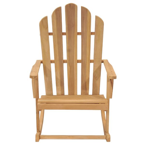 vidaXL Κουνιστή Πολυθρόνα Adirondack από Μασίφ Ξύλο Teak