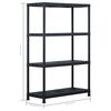 vidaXL Ραφιέρες 2 τεμ. Μαύρες 220 κ. 90 x 40 x 138 εκ. Πλαστικές