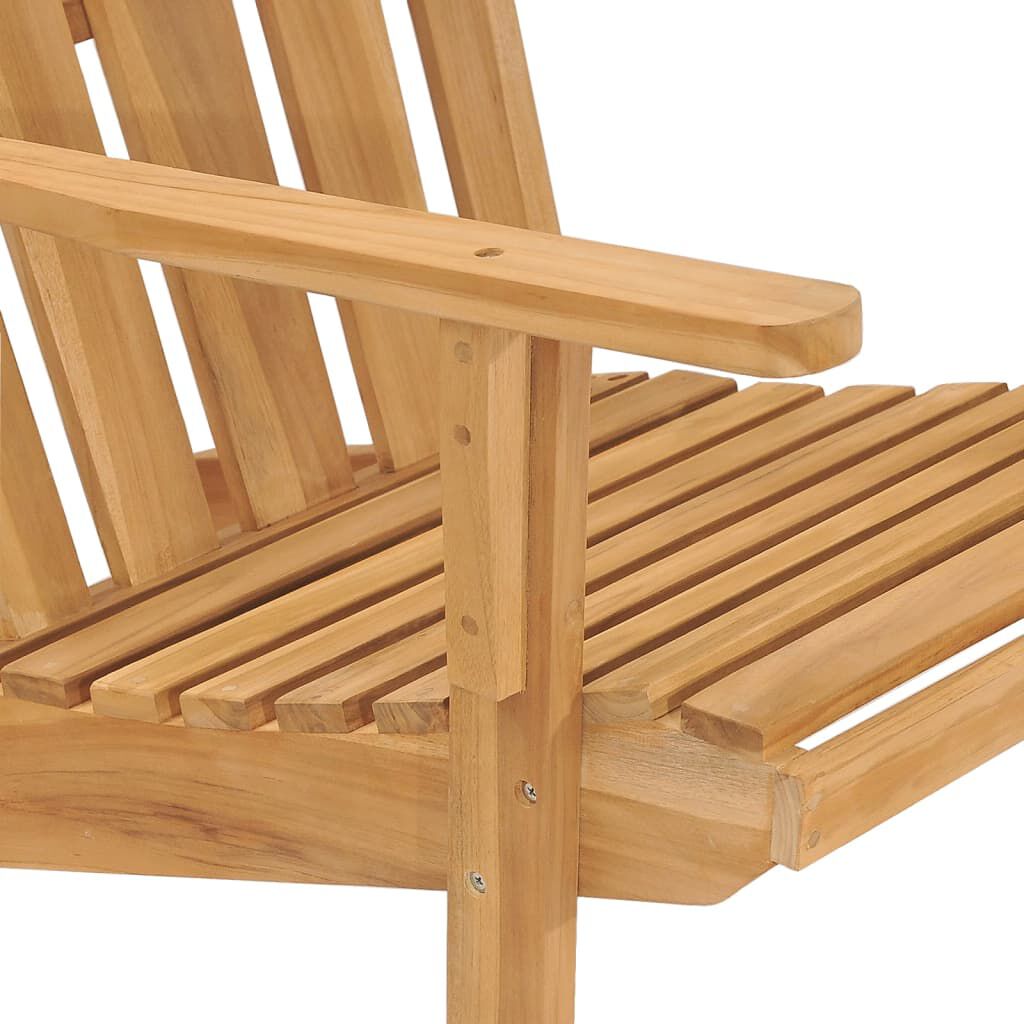 vidaXL Καρέκλα Adirondack από Μασίφ Ξύλο Teak