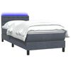 vidaXL &Kappa;&rho;&epsilon;&beta;ά&tau;&iota; Boxspring &mu;&epsilon; &Sigma;&tau;&rho;ώ&mu;&alpha; & LED &Sigma;&kappa;&omicron;ύ&rho;&omicron; &Gamma;&kappa;&rho;&iota; 90x210 &epsilon;&kappa;. &Beta;&epsilon;&lambda;&omicron;ύ&delta;&iota;&nu;&omicron;