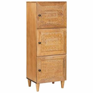 vidaXL Highboard Ανοιχτό καφέ 40 x 33 x 110 εκ Μασίφ ξύλο μάνγκο