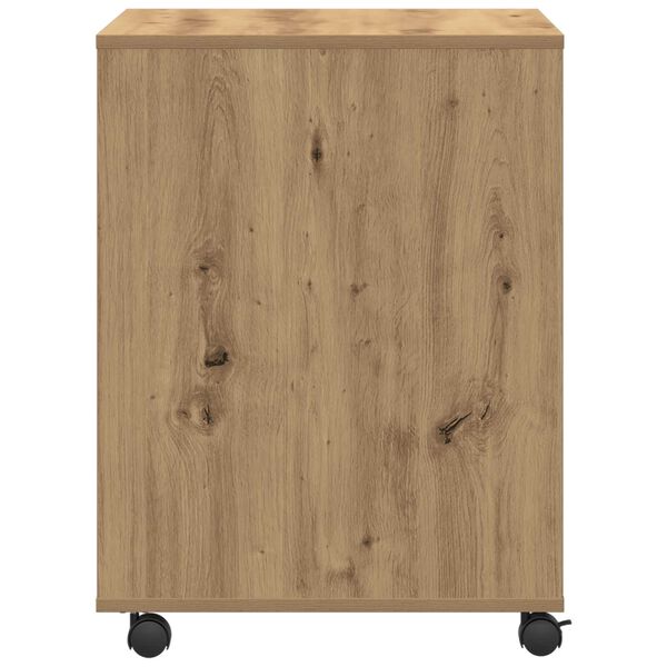 vidaXL Ράφι Εκτυπωτή με Ρόδες Artisan Oak 60x50x67 εκ
