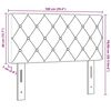 vidaXL Βελούδινο Κεφαλάρι Argyle με κεφαλάρι Ροζ 100 cm Βελούδο