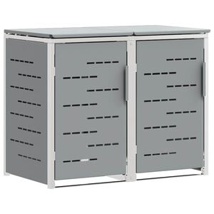 vidaXL &Alpha;&pi;&omicron;&theta;ή&kappa;&epsilon;&upsilon;&sigma;&eta; &Kappa;ά&delta;&omicron;&upsilon; &Gamma;&upsilon;&rho;ί&sigma;&mu;&alpha;&tau;&omicron;&sigmaf; for 2 Bins 240L &Alpha;&nu;&omicron;&xi;&epsilon;ί&delta;&omega;&tau;&omicron; &Alpha;&tau;&sigma;ά&lambda;&iota;