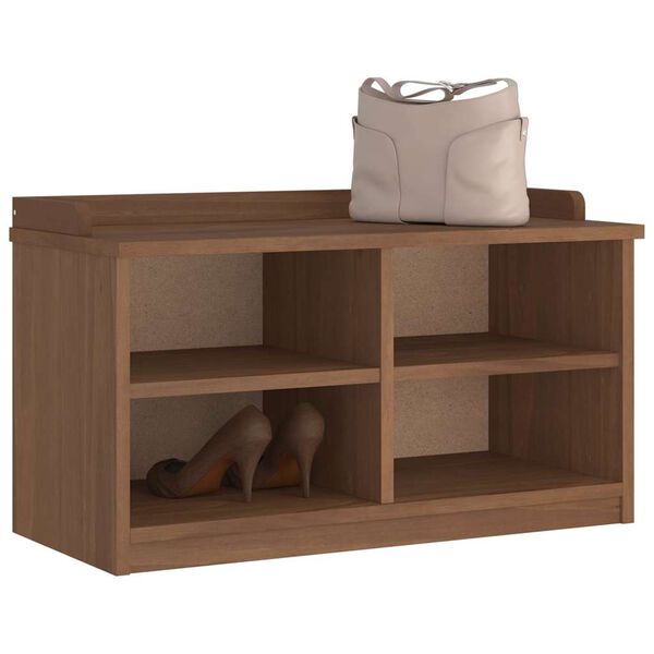 vidaXL Πάγκος διαδρόμου "SANDNES" 87x40x50 εκ. Πεύκο μασίφ ξύλο