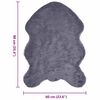 vidaXL Ψεύτικο Δέρμα Προβάτου Χαλί Ανθρακί 60 x 90 cm Πολυεστέρας