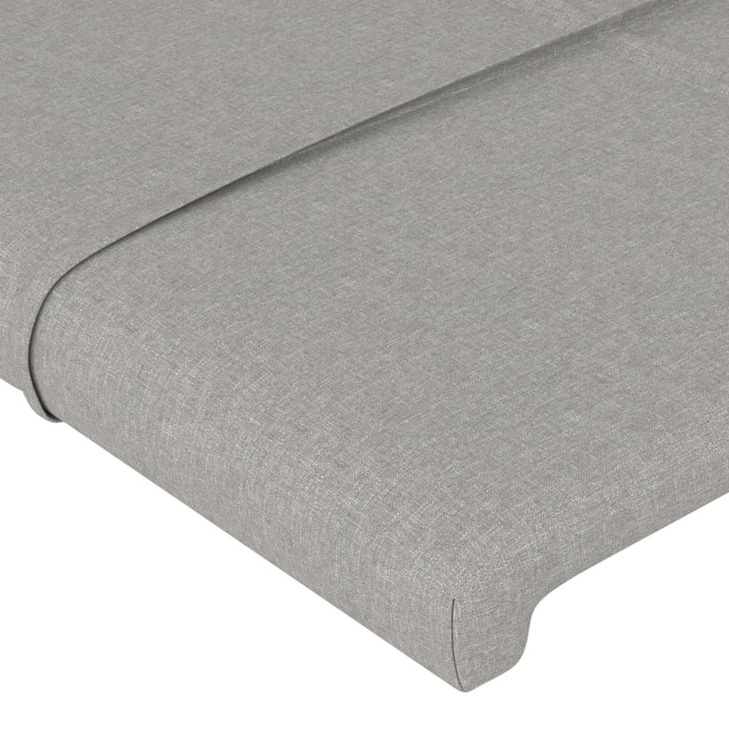 vidaXL Κεφαλάρια Κρεβατιού 2 τεμ. Αν. Γκρι 80 x 5 x 78/88εκ.Υφασμάτινο
