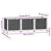 vidaXL Ζαρντινιέρα 120 x 40 x 38 εκ. από Πολυπροπυλένιο