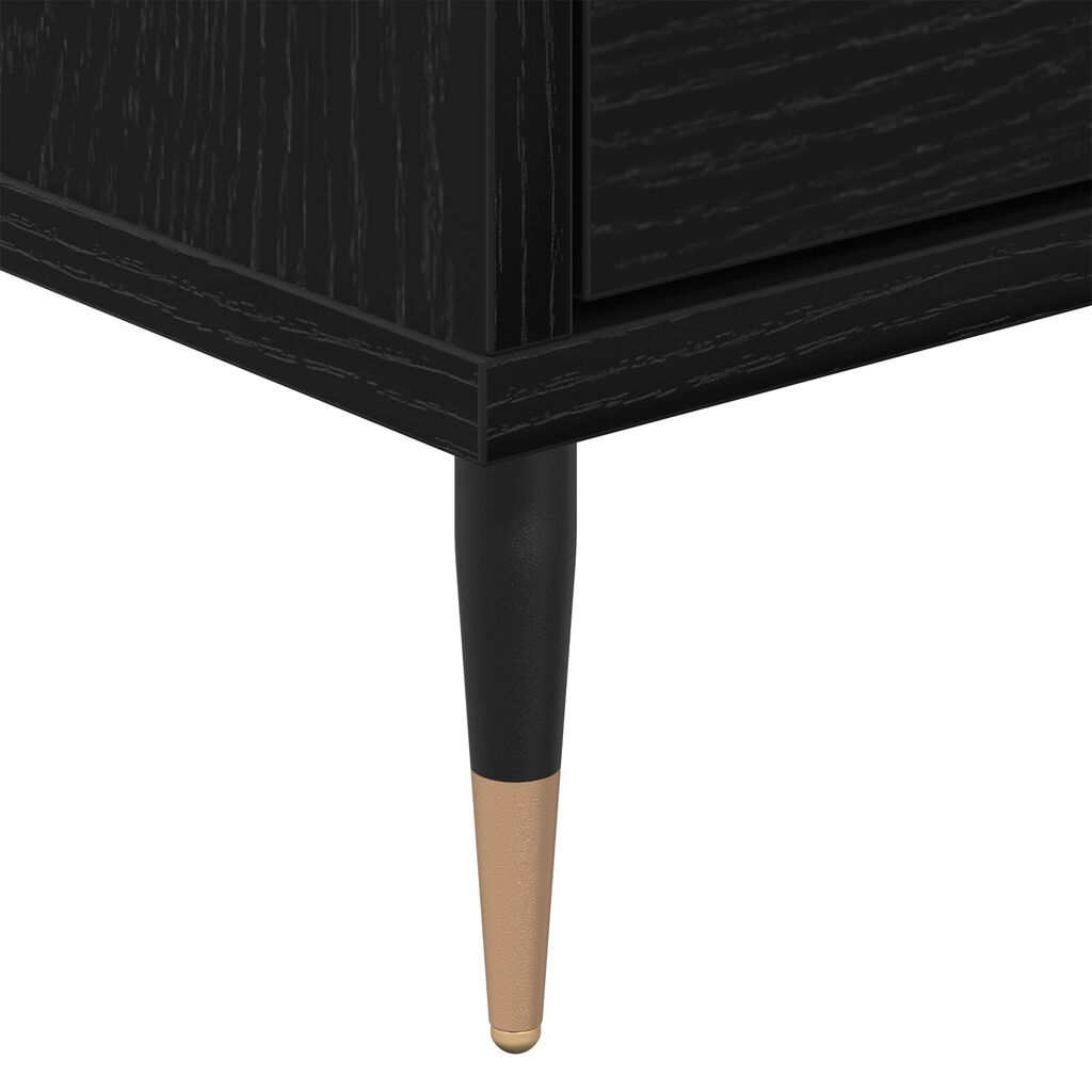 vidaXL Ντουλάπι τηλεόρασης Μαύρη Δρυς 150x30x44.5 εκ. Επεξεργασμένο Ξύλο