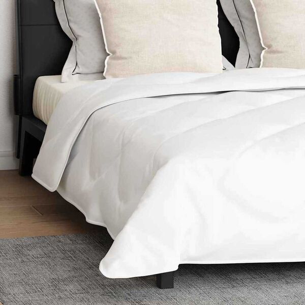 Παπλωμα με Μαξιλάρια Argyle 3 pcs Λευκό 200 x 200 cm Μικροΐνες