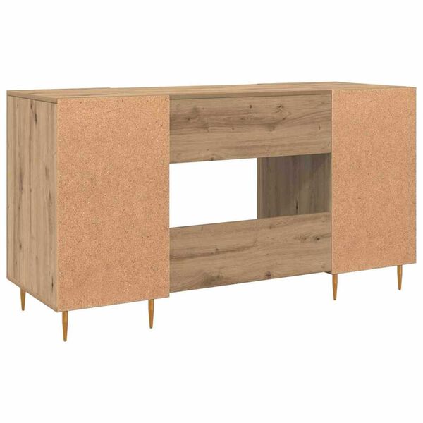 vidaXL Γραφείο artisan δρυς 140 x 50 x 75 εκ. Επεξεργασμένο ξύλο