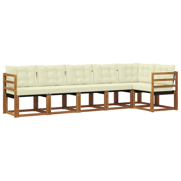 vidaXL &Sigma;&epsilon;&iota;&rho;ά &Kappa;&alpha;&nu;&alpha;&pi;έ &Epsilon;&xi;&omega;&tau;&epsilon;&rho;&iota;&kappa;&omicron;ύ &mu;&epsilon; &mu;&alpha;&xi;&iota;&lambda;ά&rho;&iota; 6 pcs &Phi;&upsilon;&sigma;&iota;&kappa;ό &kappa;&alpha;&iota; &Kappa;&rho;έ&mu;&alpha;