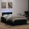 vidaXL &Kappa;&rho;&epsilon;&beta;ά&tau;&iota; Boxspring &mu;&epsilon; &Sigma;&tau;&rho;ώ&mu;&alpha; & LED &sigma;&kappa;&omicron;ύ&rho;&omicron; &pi;&rho;ά&sigma;&iota;&nu;&omicron; 120x220cm &Beta;&epsilon;&lambda;&omicron;ύ&delta;&iota;&nu;&omicron;