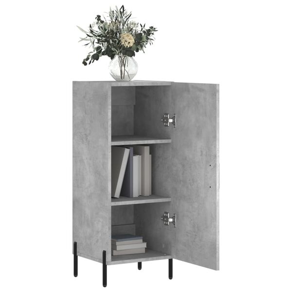 vidaXL Ντουλάπι Γκρι Σκυροδέματος 34,5x34x90 εκ. Επεξεργασμένο Ξύλο