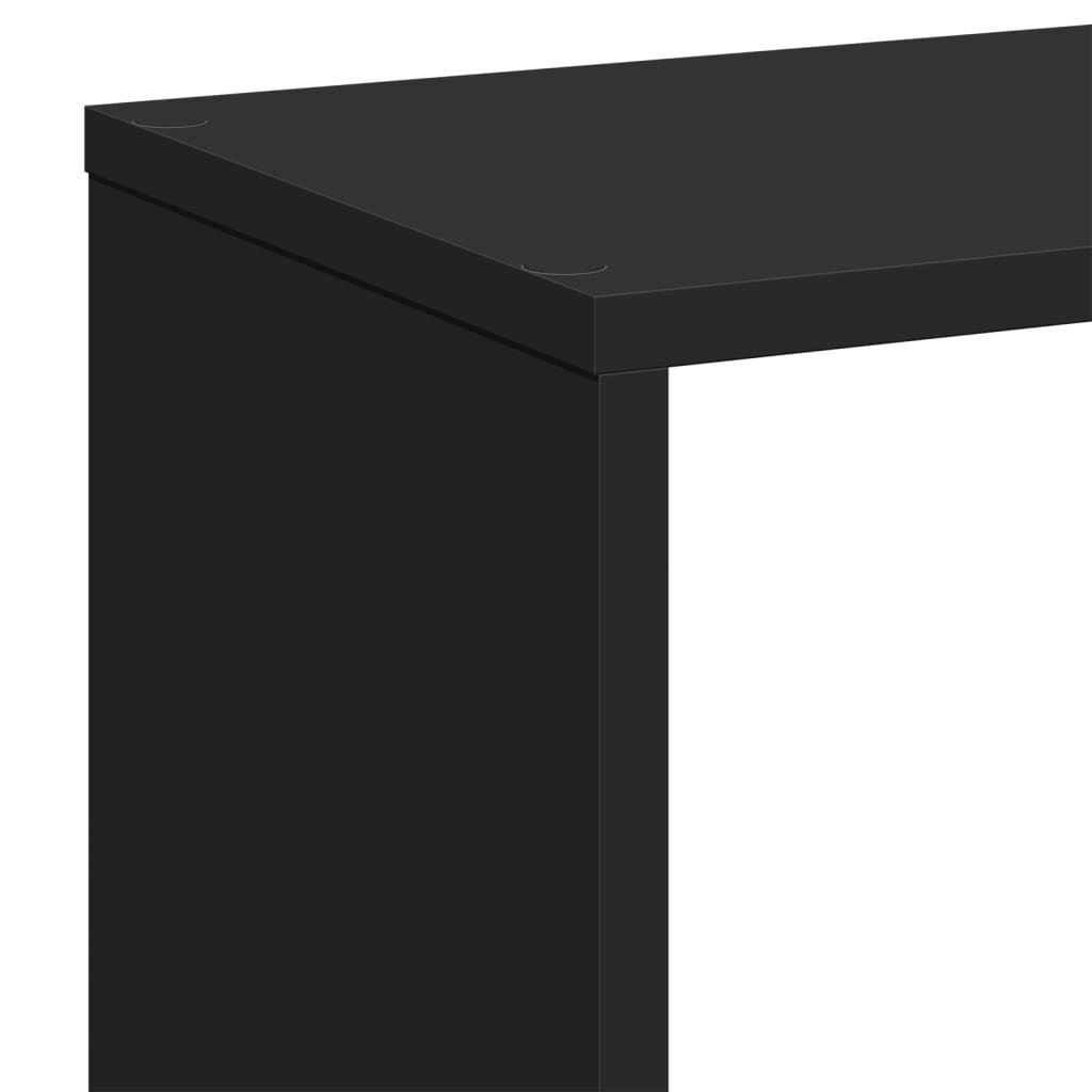 vidaXL Βιβλιοθήκη/Διαχωριστικό Χώρου Μαύρο 67x25x161,5 εκ. Επεξ. Ξύλο