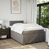 vidaXL &Kappa;&rho;&epsilon;&beta;ά&tau;&iota; Boxspring &mu;&epsilon; &Sigma;&tau;&rho;ώ&mu;&alpha; Taupe 120x190 &epsilon;&kappa;. &Upsilon;&phi;&alpha;&sigma;&mu;ά&tau;&iota;&nu;&omicron;