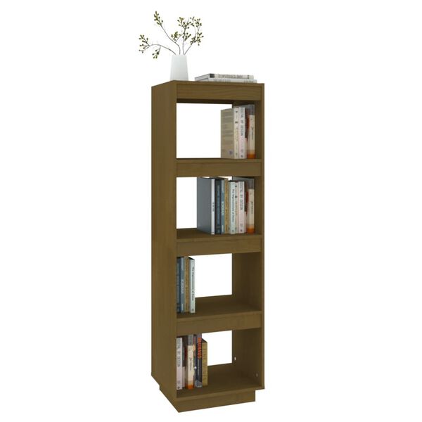 vidaXL Βιβλιοθήκη/Διαχωριστικό Χώρου Μελί 40x35x135 εκ. Μασίφ Πεύκο