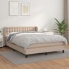 vidaXL &Kappa;&rho;&epsilon;&beta;ά&tau;&iota; Boxspring &mu;&epsilon; &Sigma;&tau;&rho;ώ&mu;&alpha; &Kappa;&alpha;&pi;&omicron;&upsilon;&tau;&sigma;ί&nu;&omicron; 140x190&epsilon;&kappa;.&alpha;&pi;ό &Sigma;&upsilon;&nu;&theta;.&Delta;έ&rho;&mu;&alpha;