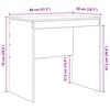 vidaXL Γραφείο με αποθηκευτικό χώρο 2 pcs Λευκό 80 x 50 x 76 εκ.