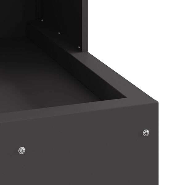 vidaXL Φλόγιστρο Μαύρο 50x50x100 εκ Ατσάλι