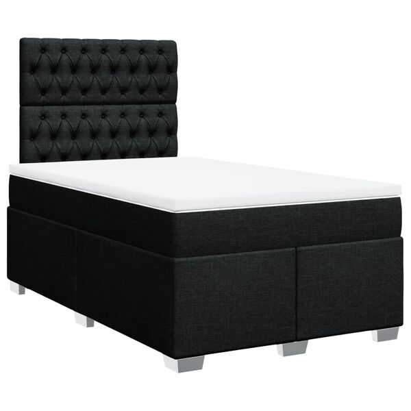 vidaXL &Kappa;&rho;&epsilon;&beta;ά&tau;&iota; Boxspring &mu;&epsilon; &Sigma;&tau;&rho;ώ&mu;&alpha; &Mu;&alpha;ύ&rho;&omicron; 120x190 &epsilon;&kappa;. &Upsilon;&phi;&alpha;&sigma;&mu;ά&tau;&iota;&nu;&omicron;