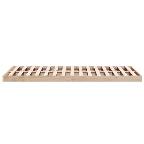 vidaXL Κρεβάτι με Σκελετό 140x210 εκ. Μασίφ Ξύλο Πεύκου