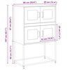 vidaXL Highboard Ελαιοπράσινο 68x39x107 cm Ατσάλι