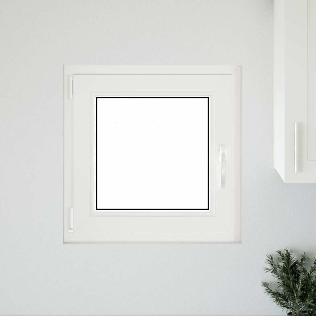 vidaXL Παράθυρο Υπογείου "RISOR" 50x50 εκ. Ανακλινόμενο & Περιστρεφόμενο DIN Αριστερό Ανθρακί