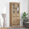 vidaXL Highboard &mu;&epsilon; &sigma;&upsilon;&rho;&tau;ά&rho;&iota; 2 pcs Artisan Oak &Epsilon;&pi;&epsilon;&xi;&epsilon;&rho;&gamma;&alpha;&sigma;&mu;έ&nu;&omicron; &xi;ύ&lambda;&omicron;