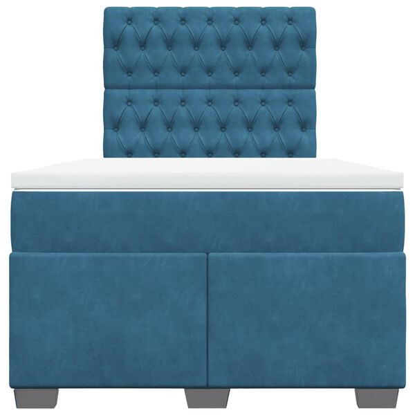 vidaXL &Kappa;&rho;&epsilon;&beta;ά&tau;&iota; Boxspring &mu;&epsilon; &Sigma;&tau;&rho;ώ&mu;&alpha; &Mu;&pi;&lambda;&epsilon; 120x190 &epsilon;&kappa;. &Beta;&epsilon;&lambda;&omicron;ύ&delta;&iota;&nu;&omicron;