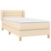 vidaXL &Kappa;&rho;&epsilon;&beta;ά&tau;&iota; Boxspring &mu;&epsilon; &Sigma;&tau;&rho;ώ&mu;&alpha; &Kappa;&rho;&epsilon;&mu; 90x190 &epsilon;&kappa;.&Upsilon;&phi;&alpha;&sigma;&mu;ά&tau;&iota;&nu;&omicron;