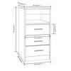 vidaXL Συρταριέρα Γκρι Sonoma 40 x 50 x 76 εκ. από Επεξεργασμένο Ξύλο