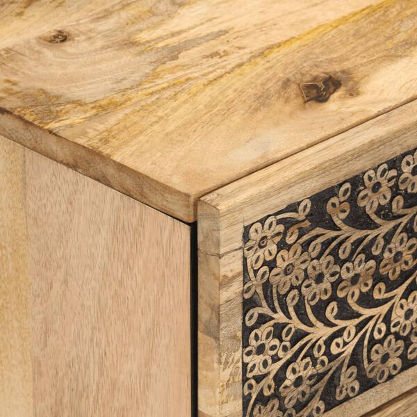 vidaXL Κομοδίνο 50 x 33 x 60 εκ. από Μασίφ Ξύλο Μάνγκο