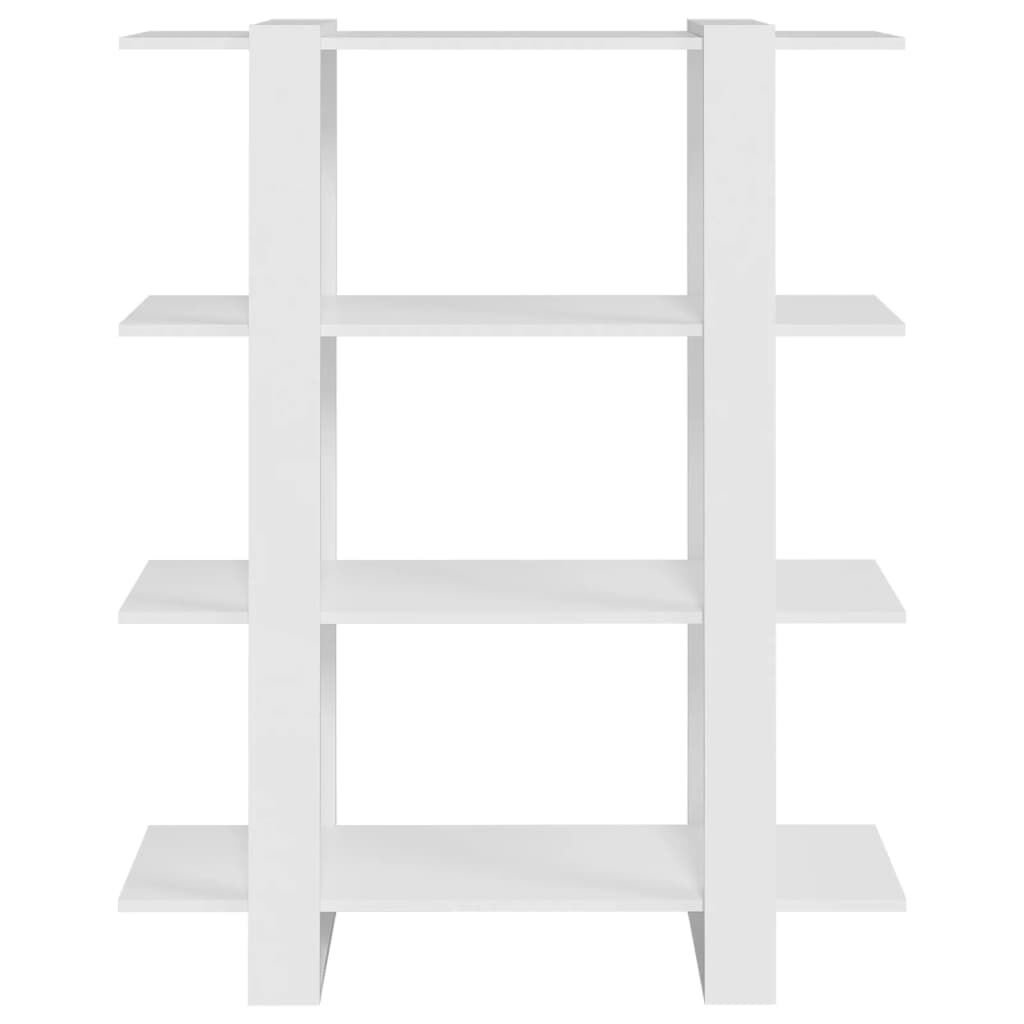 vidaXL Βιβλιοθήκη/Διαχωριστικό Χώρου Λευκό 100 x 30 x 123,5 εκ.
