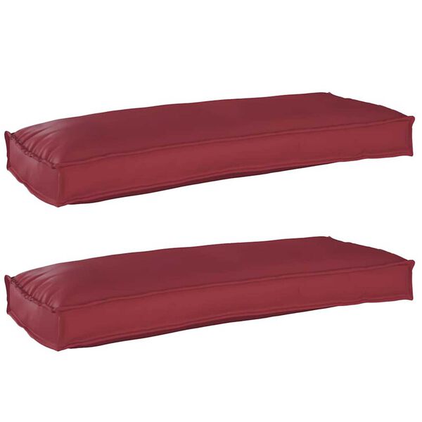 vidaXL Σετ Μαξιλαριών Πάγου 2 pcs Μπορντό 100 x 40 x 8 εκ