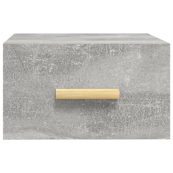 vidaXL Κομοδίνο Επιτοίχιο Γκρι Σκυροδέματος 35 x 35 x 20 εκ.