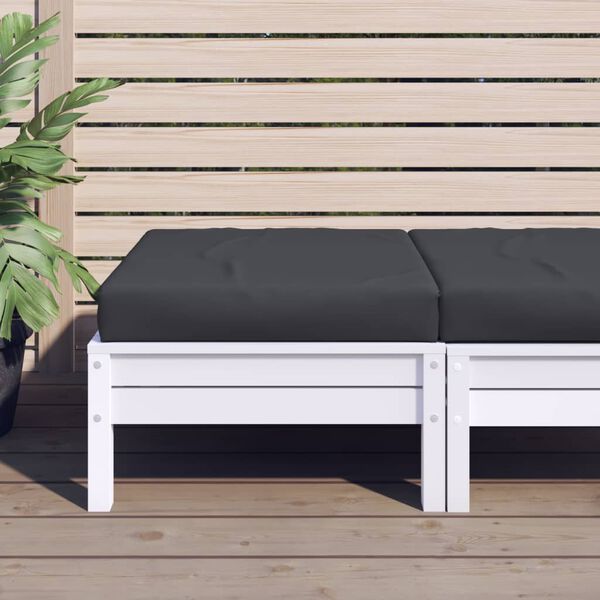 vidaXL Μαξιλάρια Παλέτας Μαυρα 60 x 60 x 6 εκ. από Ύφασμα Oxford
