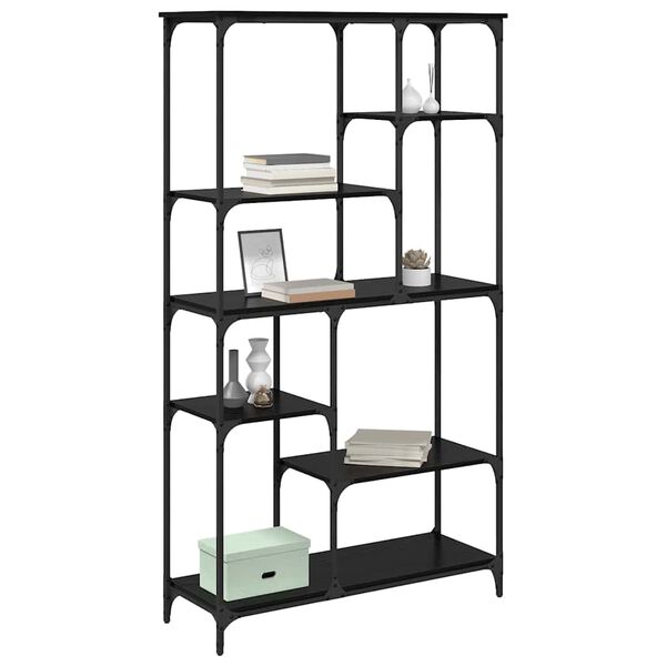 vidaXL &Rho;ά&phi;&iota; &Beta;&iota;&beta;&lambda;ί&omega;&nu; &Mu;&alpha;ύ&rho;&eta; &Omicron;&xi;&upsilon;ά 99 x 35,5 x 176 cm &Epsilon;&pi;&epsilon;&xi;&epsilon;&rho;&gamma;&alpha;&sigma;&mu;έ&nu;&omicron; &xi;ύ&lambda;&omicron;