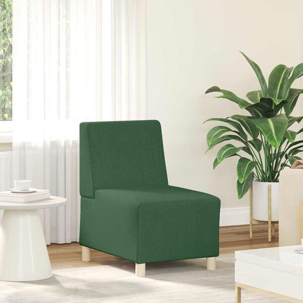 vidaXL Μοναδικός Καναπές χωρίς Χερούλια 2 pcs Τζαγκουάρ Πράσινο