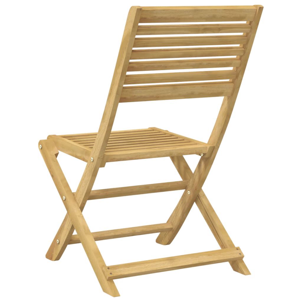 vidaXL Καρέκλες Κήπου Πτυσσόμενες 2 τεμ 48,5x61,5x87 εκ. Μασίφ Ακακία